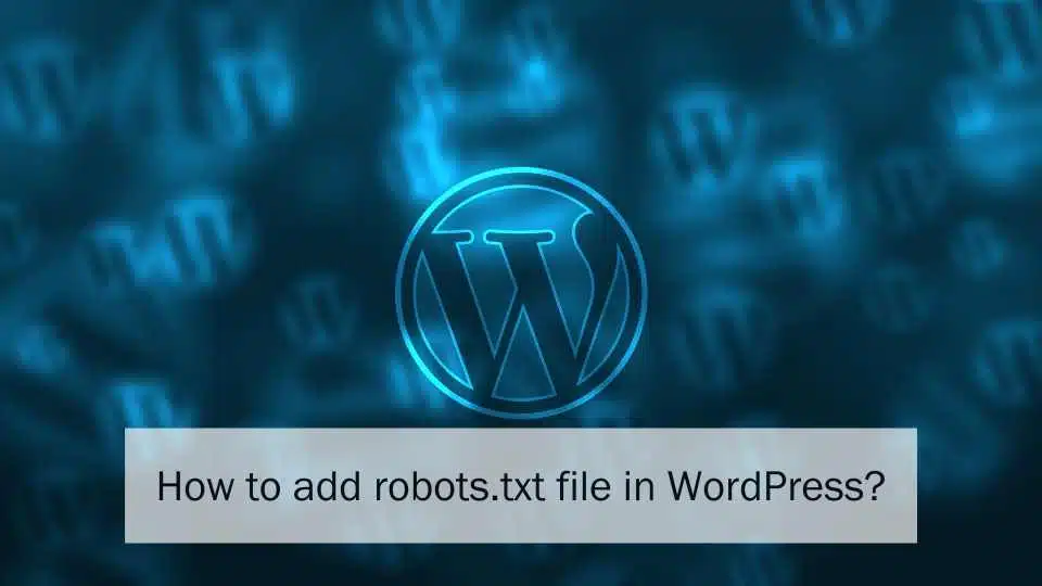 robots.txt file in WordPress