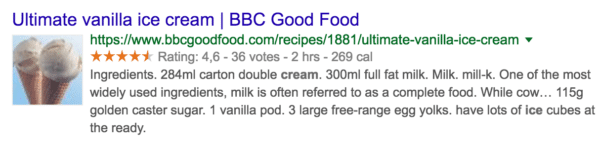 SEO rich snippets