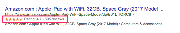 SEO rich snippets