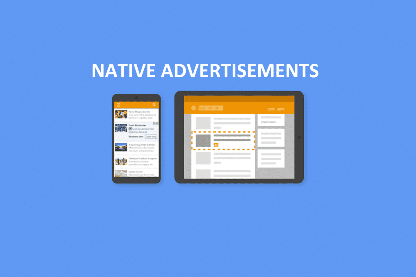 Native advertisements