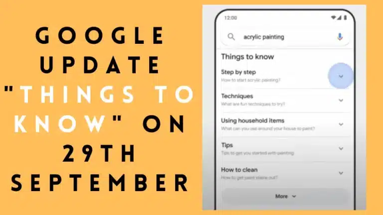 Things to know update