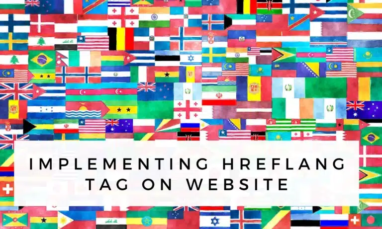 implementing hreflang tag on Website