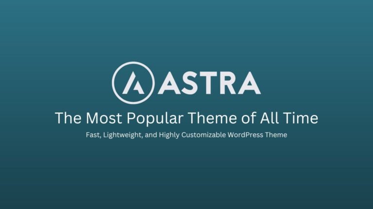 Astra wordpress theme review