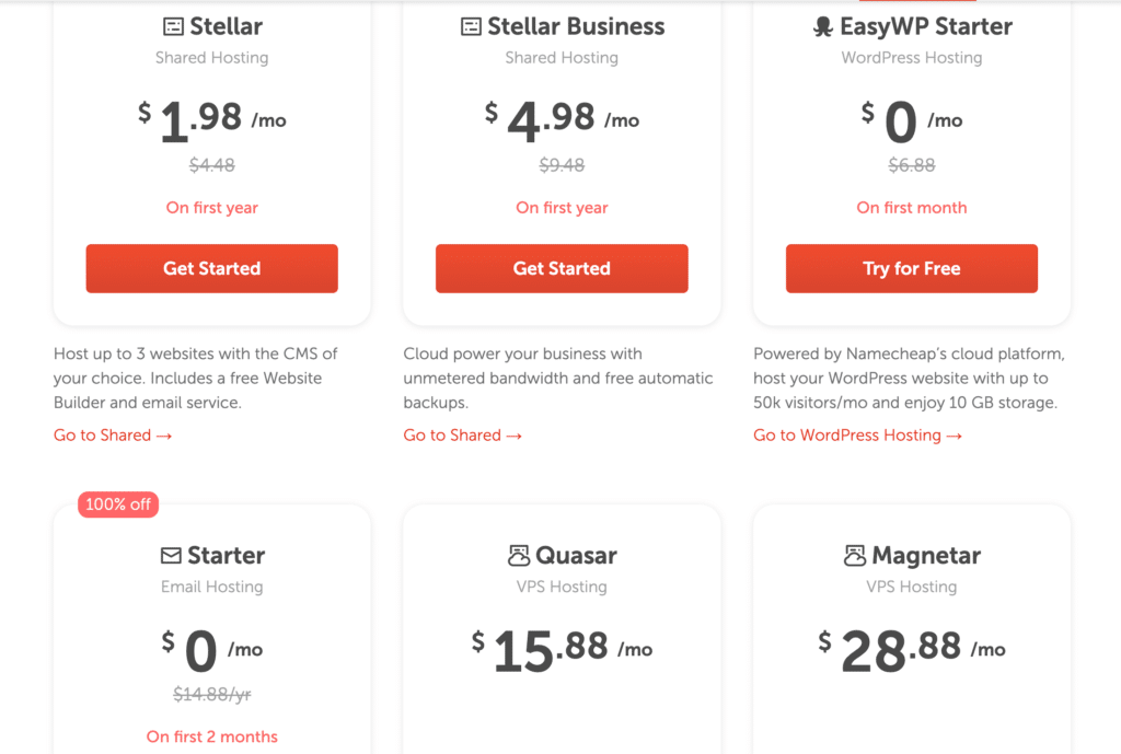 namecheap pricing